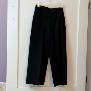 High-Waist Cropped Wide Leg Pant Black RW&CO
